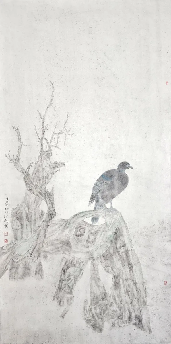 枯木栖幽，陶新建作品